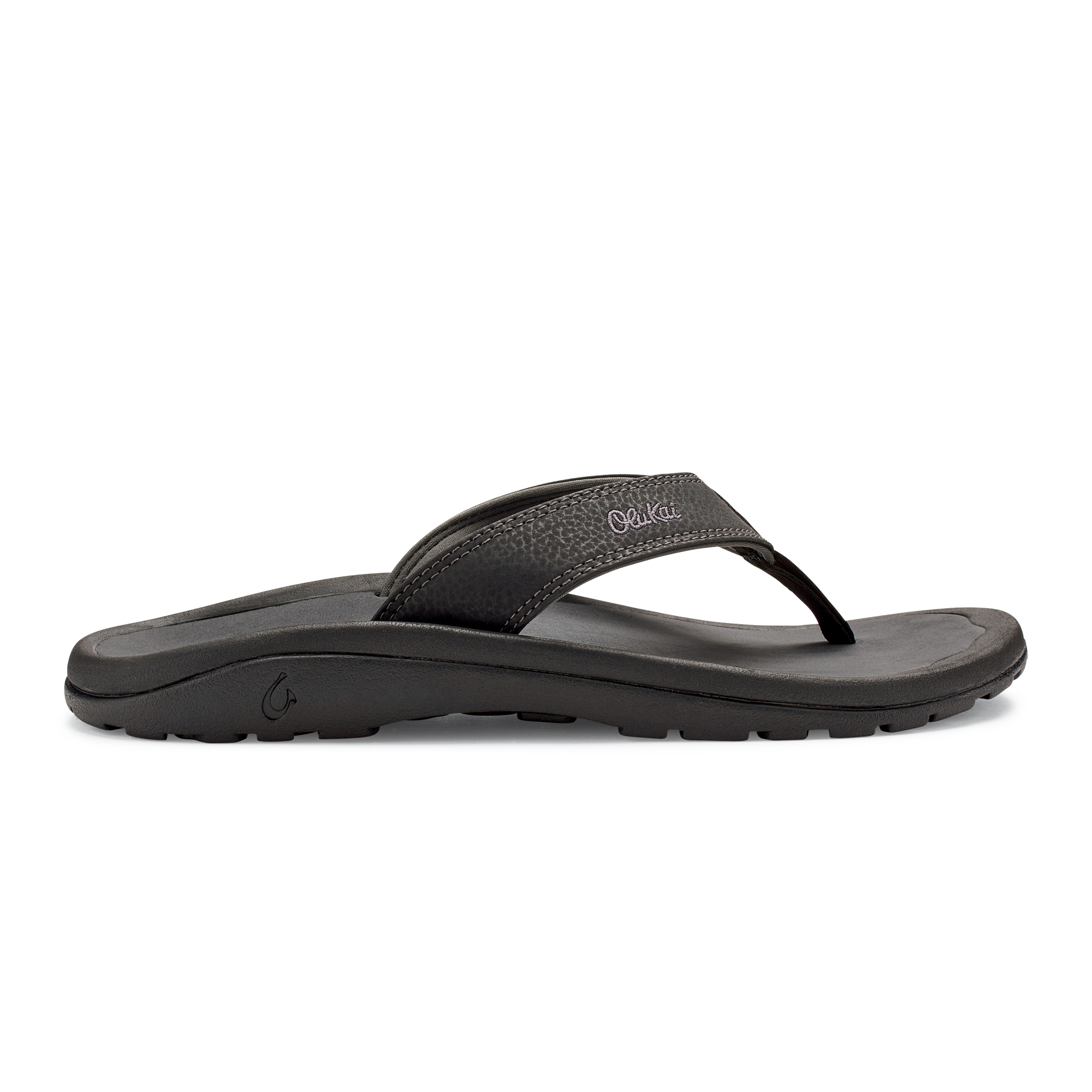 OluKai ‘Ohana - Black / Dark Shadow | Men's Beach Sandals