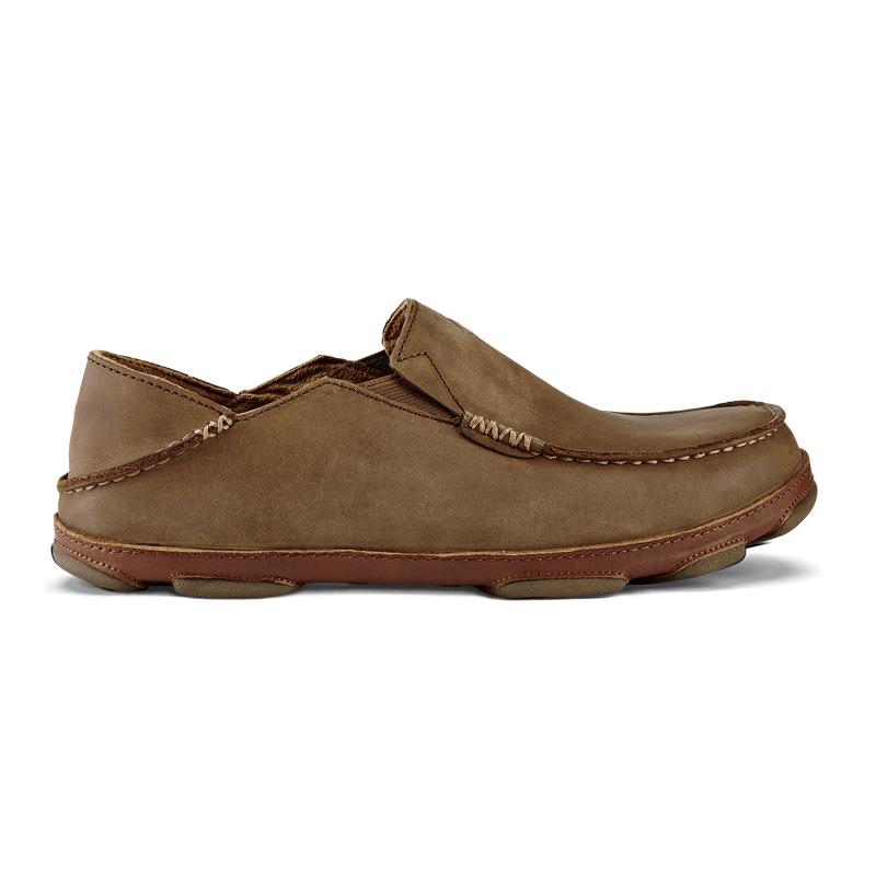 Olukai Moloa Mens  Brown Oil Tanned Leather Loafer Slipper Shoe Sz 8 Moloā Men main image 4