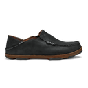 Olukai Mens Moloa Black Toffee Men’s Slip-On Leather Shoes Size 11 EU 44 Olukai Moloa Black Toffee Leather Moccasin Slip On Shoes  main image 4