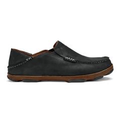 Moloā Men's Leather Slip On Shoes - Dark Wood / Dark Java | OluKai