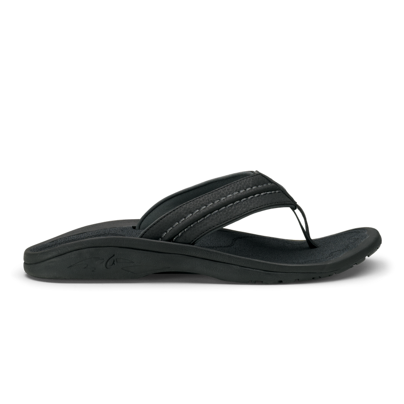 OluKai Hokua Mesh Charcoal and Black Men’s Sandals Size 9 OluKai Men main image 4