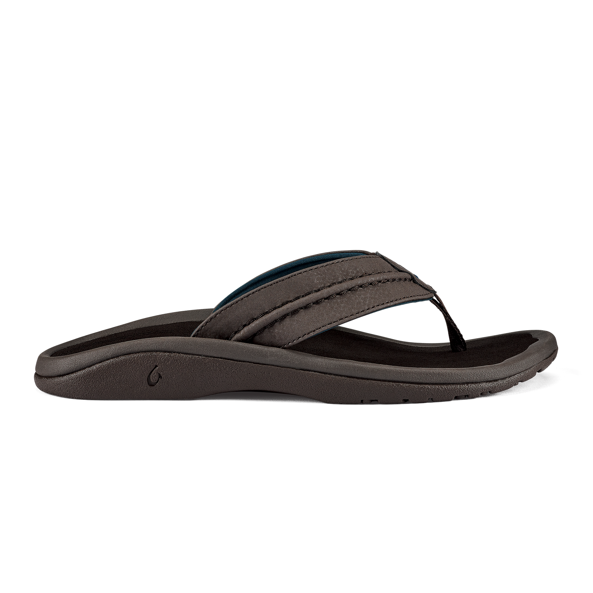 Olukai Hokua Men\'s Leather Thong Flip-Flop Sandals Dark Java Size 11.5 Hokua Men main image 3