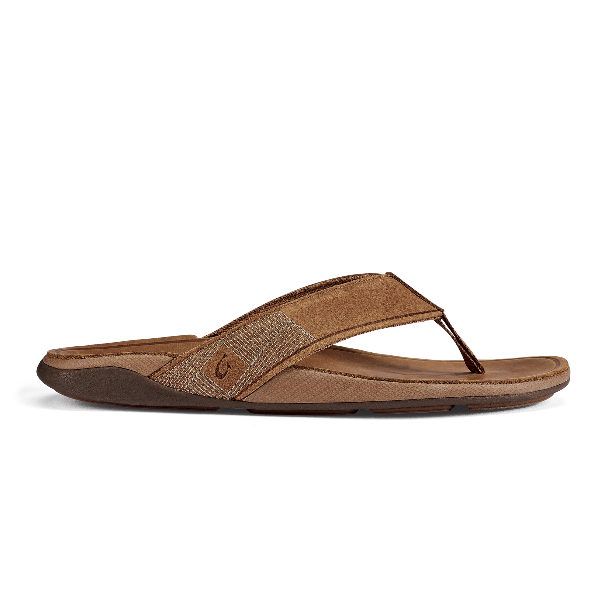Tuahine Men's Waterproof Leather Beach Sandals - Toffee | OluKai